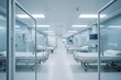 © pixardi - Modern hospital's isolated rooms. Photo generative AI