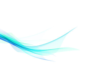 Wall Mural - abstract blue wave on a white background. illustration for your design.