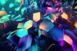 © primopiano - abstract holographic background with dynamic, morphing colors and shapes, created with generative ai