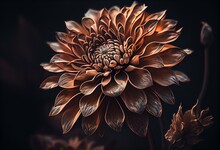 Hintergrund Muster Endlos - Blume Des Lebens Braun 2. Generative AI