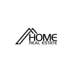 Canvas Print - Home real estate logo icon isolated on transparent background