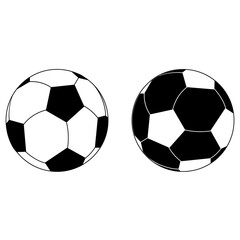 Wall Mural - Soccer ball vector icon. playing football illustration sign collection. Sport symbol.
