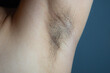 Hairy woman's armpit beauty healthcare photograph