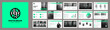 © Mark - Green presentation template. Corporate branding slides presentation.