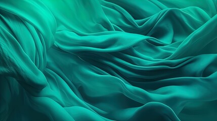 Green turquoise teal blue abstract texture background. Color gradient. Colorful matte background with space for design. Toned canvas fabric. Web banner. Wide. Long. Panoramic