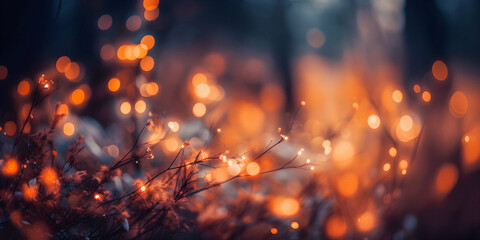 Wall Mural - tranquil leaves soft focus background with copy space, presentation background, dream atmosphere - g