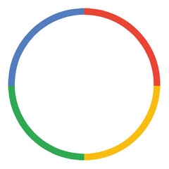 google custom review circle round icon transparent png logo. flat icon isolated on transparent backg