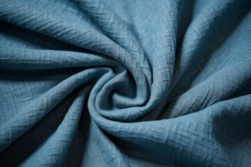 fabric texture background. blue. generative ai 
