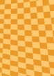 © madiwaso - Chessboard retro groovy 70s 90s texture background. Vibrant vintage hippie checkerboard, waves, mesh pattern. Vector psychedelic illustration in Y2k style