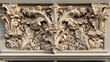 © MdMaruf - Architectural decoration of the facade of the building. Generative Ai