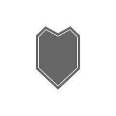 Sticker - Shield icon isolated on transparent background