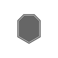 Sticker - Shield icon isolated on transparent background