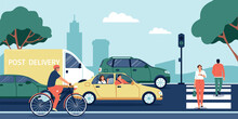 Safety And Transport Background Illustration