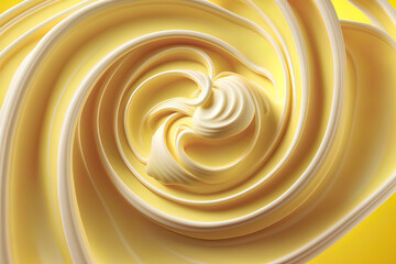 Realistic mayonnaise swirl. Delicious background