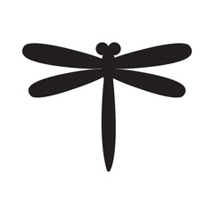 Wall Mural - dragonfly icon logo vector design template