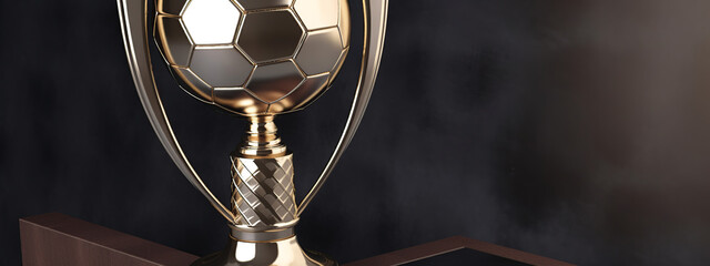 soccer, ball, football, sport, cup, trophy, gold, isolated, award, competition, game, world, goal, globe, prize, white, object, champion, winner, play, achievement, success, symbol, generative ai