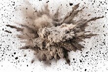 Realism Of An Explosion In Dust. Generative AI