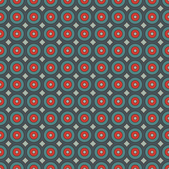 Poster - Seamless pattern with repeated circles. Geometric abstract background. Modern style texture.