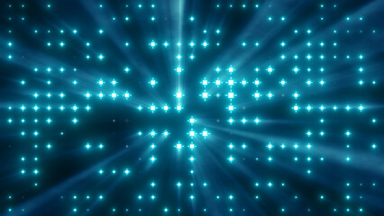 Wall Mural - flashing particles pattern with beams, rays.