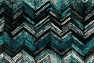 Wall Mural - Zigzag pattern rough texture, abstract background or wallpaper. AI generated, human enhanced