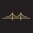 © satrio - Bridge Lines Logo a minimal dan simple logo of bridge shape. Bridge Lines Logo also looks very elegant and stylish at same time. a combination of bridge with thin lines make this logo can work very we
