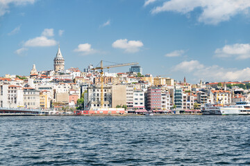 Sticker - Istanbul skyline. Amazing view of the Galata Tower.