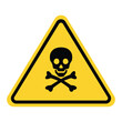 skull and bones warning sign danger sign poison sign