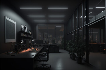 Exploring the Depths of a Dark and Mysterious Office: Uncovering the Secrets of the 56f60df6-ce55-4063-98b5-f43675aed100(1).png AI Generative