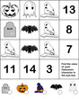 Find a value of each halloween character in mathematics sum box