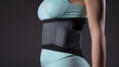 back support waist belt on a transparent background