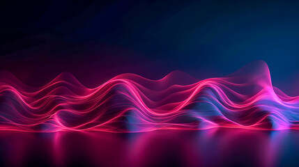 Wall Mural - Beautiful background texture of luminous coloured lines, generative ia 