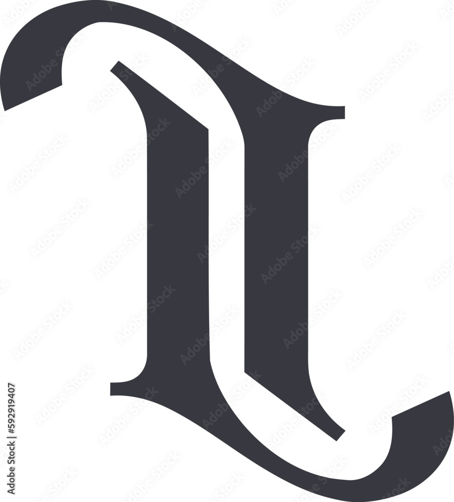 ll logo design Stock Vector | Adobe Stock
