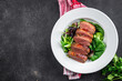 duck meat breast roasted poultry meat meal food snack on the table copy space food background rustic top view