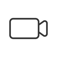 Wall Mural - video call line icon isolated vector illustration