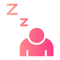 sleepy gradient icon
