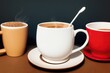 © Lehuu - A large coffee bean is simulating the shape of a coffee cup.