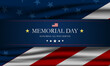 © Teguh Cahyono - Memorial day background design with honoring all who served text