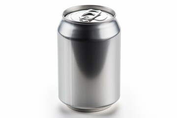 Wall Mural - 500 ml aluminum beer can isolated on white with clipping path. Generative AI