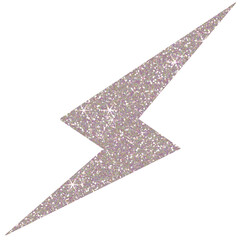 Wall Mural - white glitter thunder and bolt lighting flash icon. electric power symbol.design for decorating,back