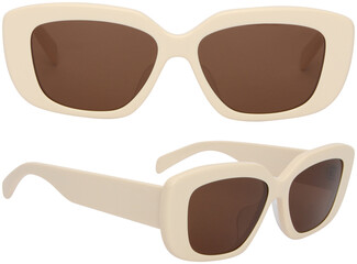 Poster - sunglasses  isolated on transparent or white background, png, mockup