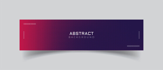 Wall Mural - linkedin banner abstract background design
