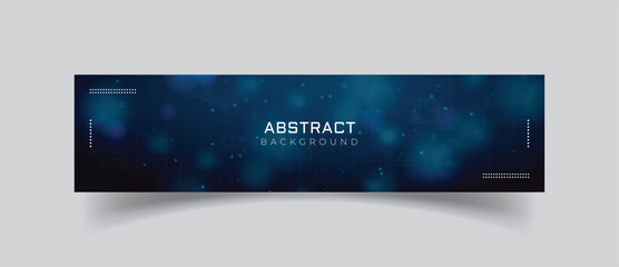 Linkedin banner abstract background with bubbles