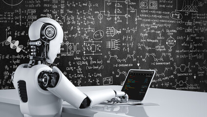 Software development programming on computer screen for modish application and program coding
