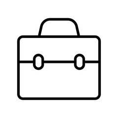 Wall Mural - briefcase icon. business bag icon. suitcase, portfolio symbol, linear style pictogram isolated on wh