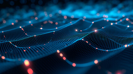 Futuristic digital blockchain background. Abstract connections technology and digital network.