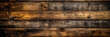 Textured background made of wooden boards. Horizontally arranged brown boards. Panoramic banner. Generative AI