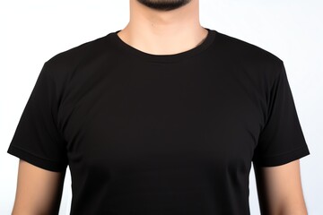 Sticker - Black front  t shirt mockup generative AI