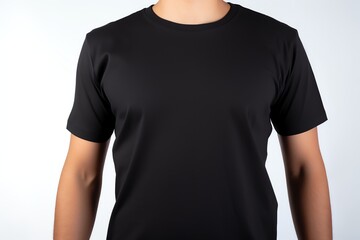 Wall Mural - black t shirt mockup