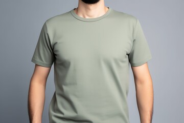 Wall Mural - sage green t shirt mockup