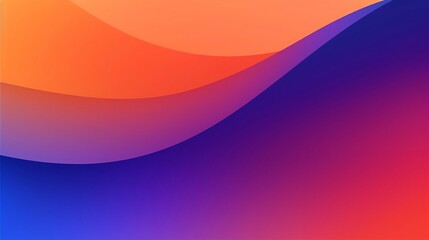 Wall Mural - two tone orange and purple and blue gradient background. generative ai